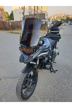 Bmw F750 GS Siperlik Ön Cam 2018-2023 Model 48cm Siyah Renkli 4mm