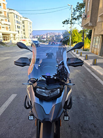 MOTOCAM Bmw F750 GS Siperlik Ön Cam 2018-2023 Model 57cm Füme Renkli 4mm UZUN CAM