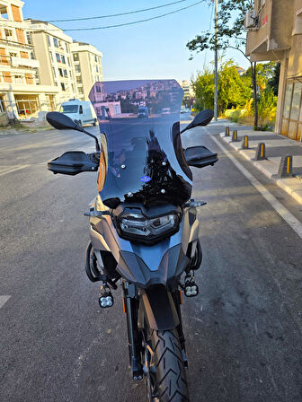 MOTOCAM Bmw F750 GS Siperlik Ön Cam 2018-2023 Model 57cm Siyah Renkli 4mm UZUN CAM