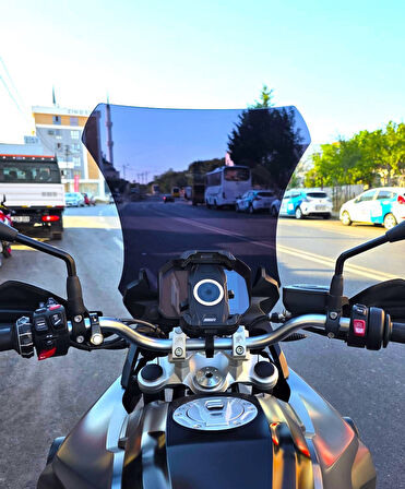 MOTOCAM Bmw F750 GS Siperlik Ön Cam 2018-2023 Model 57cm Siyah Renkli 4mm UZUN CAM