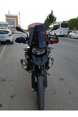 Bmw F850 GS ADV Siperlik Ön Cam 2018 2023 Model 46cm Siyah Renkli 4mm
