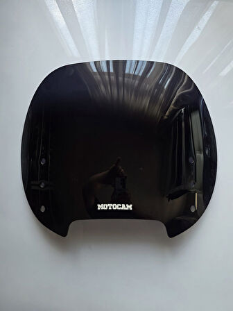 MOTOCAM Bmw R 1100 RT Siperlik Ön Cam 1994-2000 Model 49cm Siyah Renkli 4mm
