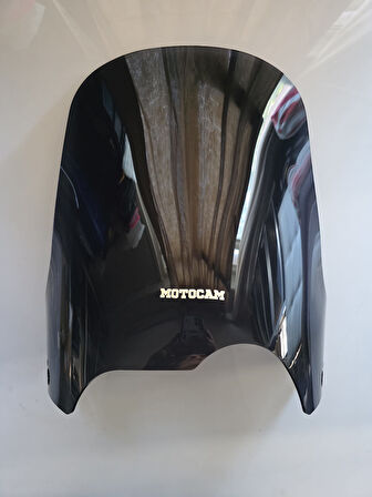 MOTOCAM Bmw R 1150 GS Siperlik Ön Cam 1999-2004 Model 49cm Siyah Renkli 4mm