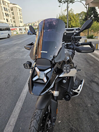 MOTOCAM BMW R 1300 GS Siperlik Ön Cam 2023-2025 Model 48cm Siyah Renkli 4mm