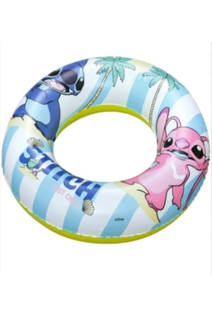 Stitch Çocuk Yüzme Simidi 56 cm ve Stitch Çocuk Yüzme Kolluk 23 cm 3-6 yaş 2'li set