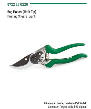 Bağ Makası Hafif Tip 220mm