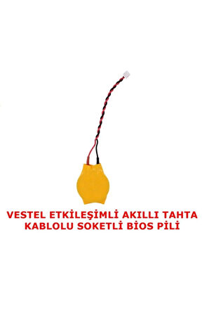 Vestel Faz-2 Ve Faz-1 Akıllı Tahta Kablolu Soketli Bios Pili 1 Adet