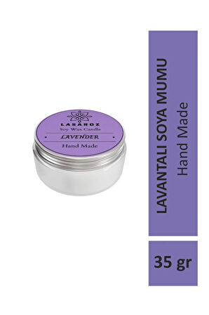 Doğal Bitkisel Lavanta Aromalı Soya Mumu 35 gr El yapımı