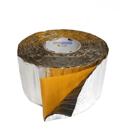 Evimdeyokyok Oto Ses Yalıtımı 3mm Alüminyum Kaplı Kauçuk 10cm x 10mt