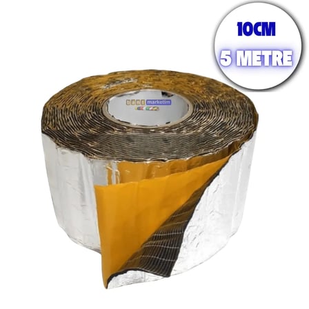 Evimdeyokyok Ses Yalıtım Bandı Alüminyum Folyolu Kauçuk 3 mm 5 Metre