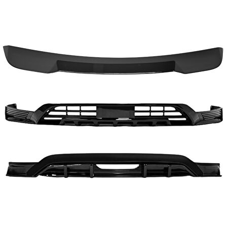 BYD SEAL U BODY KİT Ön Lip Arka Lip Siyah Renk 2Parça (Boyasız) +Üst bagaj Spoiler (3Parça)