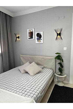 2li Set Boho Bohem Bohe Retro Art Soyut Tablo Dekoratif Kanvas Tablo Canvas Tablolar Soyut Tablolar
