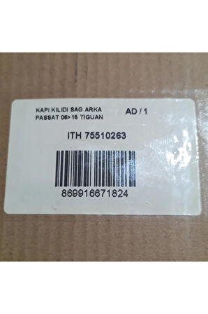 3C4839016A 2006-2007 VW Passat Sağ Arka Kapı Kilidi AtiParts