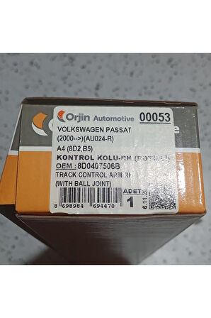 8D0407506B 1997-2000 VW Passat Sağ Üst Düz Salıncak Kolu AtiParts