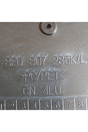 8E0807285K 1QP 2005-2008 Audi A4 Panjur Plakalığı AtiParts