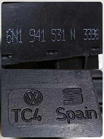 6N1941531N B41 1995-2000 VW Polo Far Açma Düğmesi AtiParts