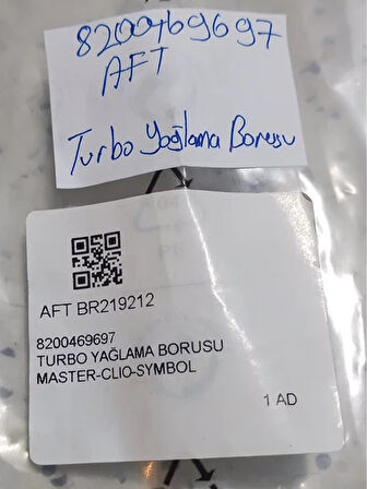 8200469697 Renault Master 2 Turbo Yağlama Borusu ve Conta AtiParts