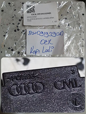 8W0919390A 2016-2025 Audi A4 Sol Ön Kapı Kolu Aydınlatma AtiParts