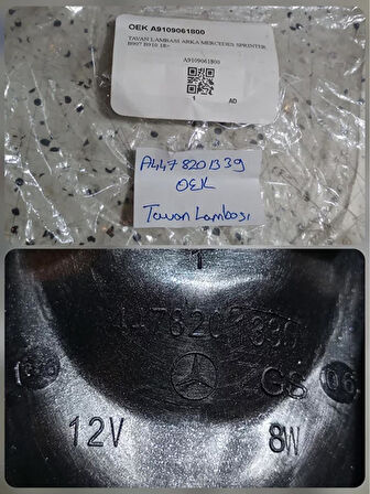 A4478201339 Mercedes Benz Vito W447 Arka Tavan Lambası AtiParts