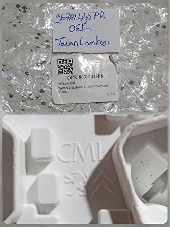 96781445PR Peugeot 2008 Ön Tavan Lambası AtiParts