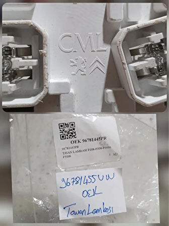 96781445UW Citroen C4 Cactus Tavan Lambası AtiParts