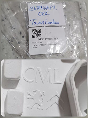 96781446PR Peugeot 308 Tavan Lambası AtiParts