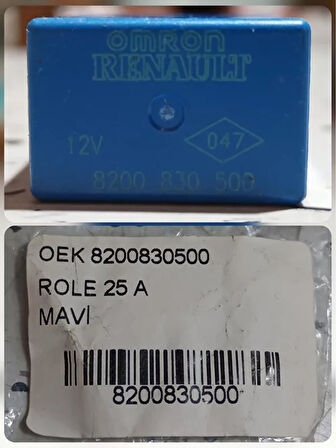 8200830500 Renault Clio 4 12V 25A 4 Pinli Universal Röle AtiParts