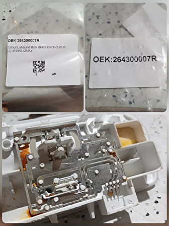 264300007R Renault Megane 3 Tavan Lambası AtiParts
