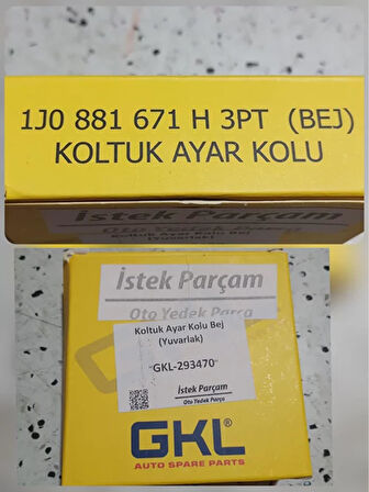 1J0881671H 3PT 2004-2005 VW Golf Koltuk Ayar Kolu AtiParts