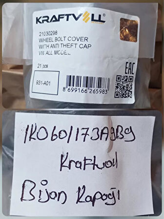 1K0601173 9B9 2002-2005 VW Polo Bijon Kapağı 20 li Paket AtiParts