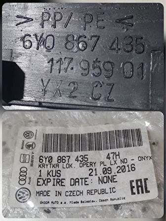 6Y0867435 47H 2005-2008 Skoda Fabia Sol Ön Kapı Kolu AtiParts