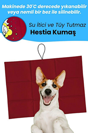 Havhav Büyük Ve Orta Irk İçin Köpek Minderi 47x85 Cm Bordo Renkli Köpek Yatağı