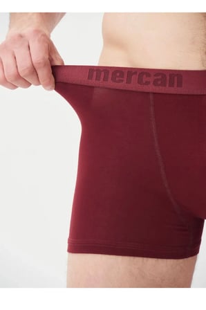 3'lü Bordo Modal Boxer