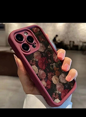 14 Promax Telefon Kılıfı Bordo Yansımalı 
