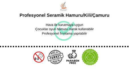 Doğal 1. Kalite Vakumlu Seramik Hamuru , kil çamuru , Beyaz seramik hamuru