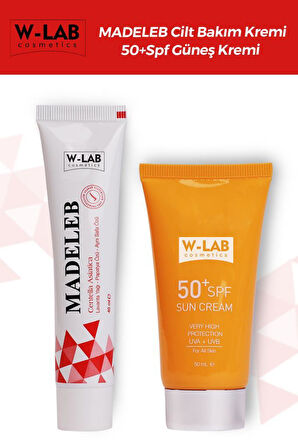 W Lab Madeleb Krem + W Lab Güneş Koruyucu Krem Set