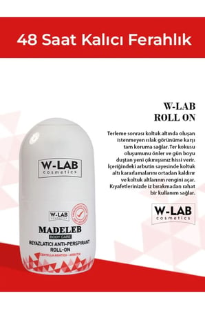 W-Lab Cosmetics Madeleb Krem + W-Lab Cosmetics Roll On Set