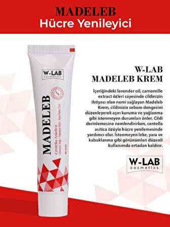 W-Lab Kozmetik Madeleb Krem 40 ml ve W Lab Ton Eşitleyici Güneş Kremi 50+SPF