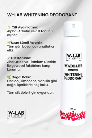 W-Lab Cosmetics Whitening Deodorant 3 lü Set
