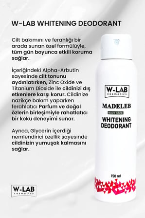 W-Lab Cosmetics Whitening Deodorant 3 lü Set