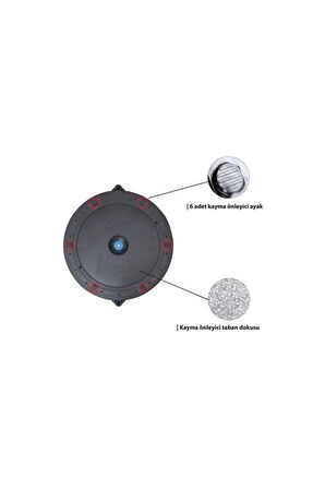 SLİPT Bosuball Yarım Denge Topu Pilates Aleti - Direnç Lastikli Pilates Denge Alet Bosu Topui