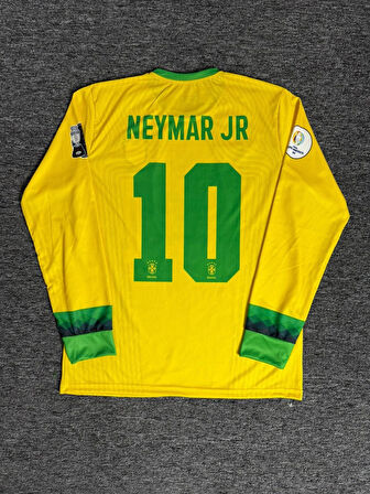 Neymar Jr 10 Brezilya 2010 Uzun Kol Nostalji Forması