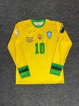 Neymar Jr 10 Brezilya 2010 Uzun Kol Nostalji Forması