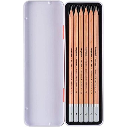 Bruynzeel Graphite Pencils Dereceli Kalem Seti 6'lı