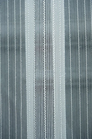 Burgu Çizgi Pırıltı Sim Çizgili Parlak Işıltılı Ip Tül 1/2kat Pileli Tül Perde