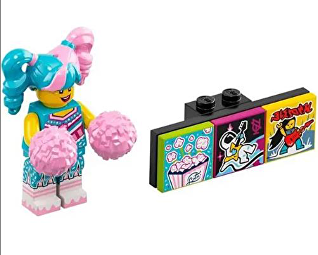 Lego Minifigür - Vidiyo Bandmates - 43101 - Cotton Candy Cheerleader