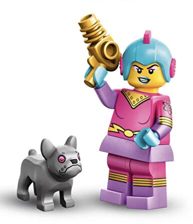 Lego Minifigür 71046 - Seri 26 -  4 Retro Space Heroine