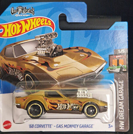 Hot Wheels Tekli Arabalar 68 Corvette - Gas Monkey Garage HKH23