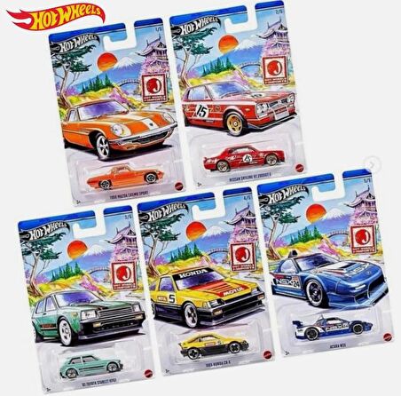 Hot Wheels 5'li Araba Seti - Hot Wheels J-Imports HWR57