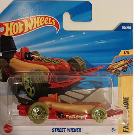 Hot Wheels Tekli Arabalar Street Wiener HYX23 (Fast Foodie)